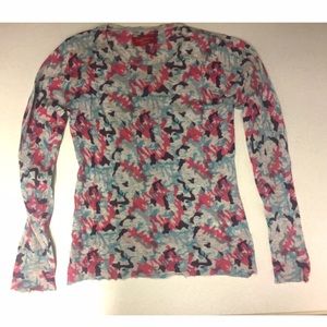 Zadig & Voltaire Camo Print 100% Cashmere Sweater