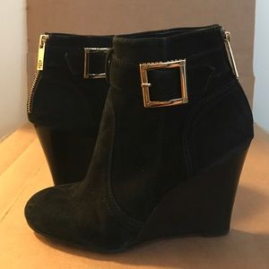 Tory Butch Suede Ankle Booties