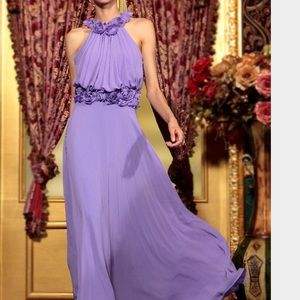 Halter neck evening dress