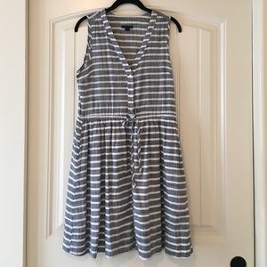 Gently used Gap linen stripped dress