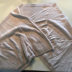 Tan, very soft shrug sweater with two pockets