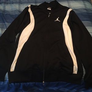 Black and White Jordan Zip up jacket