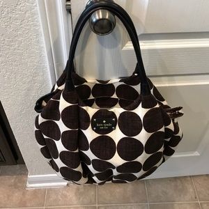 Kate spade brown and cream hobo