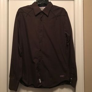 Dark Brown Billabong Button Up shirt