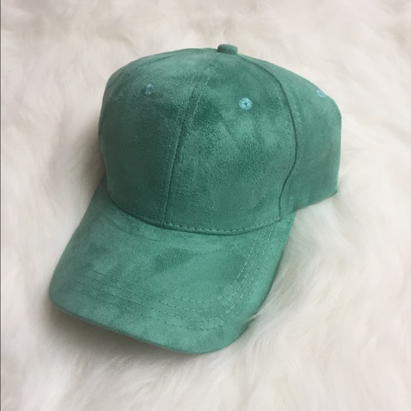 ✨LAST ONE✨Mint Suede Baseball Cap - Picture 2 of 4
