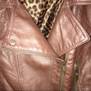 Brown pleather jacket/blazer
