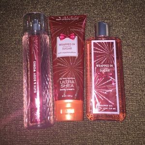 bath and body works wrapped in sugar set