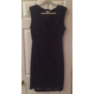 Semi-Formal Floral Sequin & Lace Dress