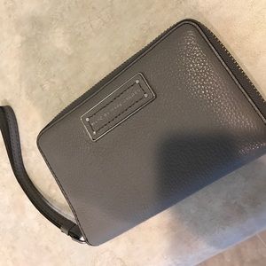 Gray Marc Jacobs phone wallet