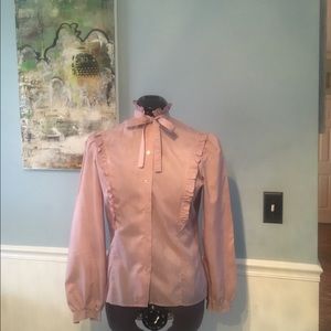 Vintage Lilac ruffle blouse