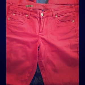 Burgundy Kut maggy flare jeans. Only worn once!