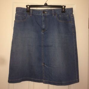 L.L. Bean Denim Skirt