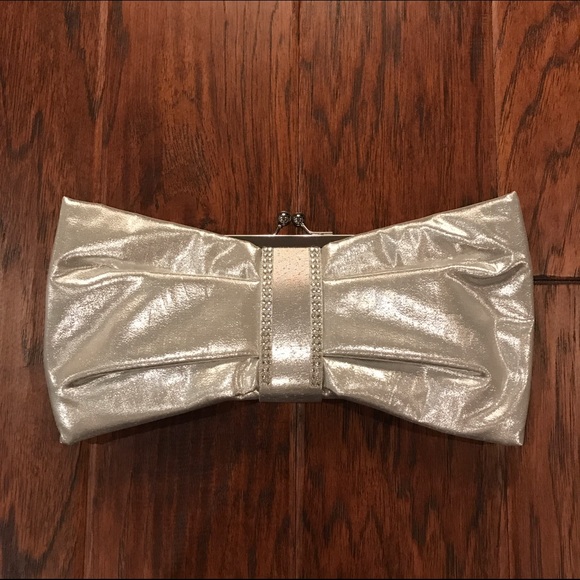 Kate Landry Silver Clutch