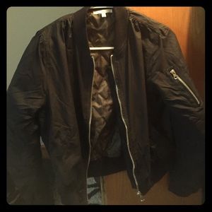 Black bomber jacket