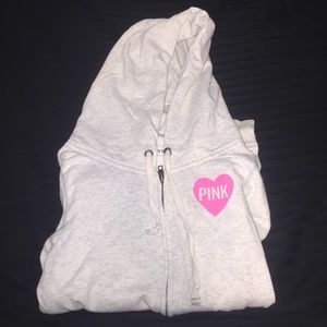 PINK zip up hoodie