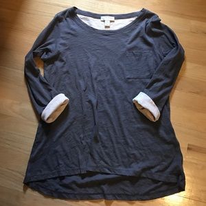 Gray Long sleeve Top