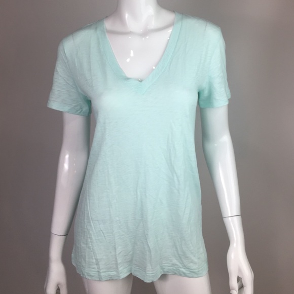 Rag & Bone Mint Green Burn Out T-Shirt Size S
