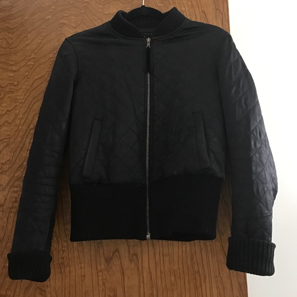 Theory quilted bomber jacket