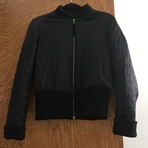 Theory quilted bomber jacket