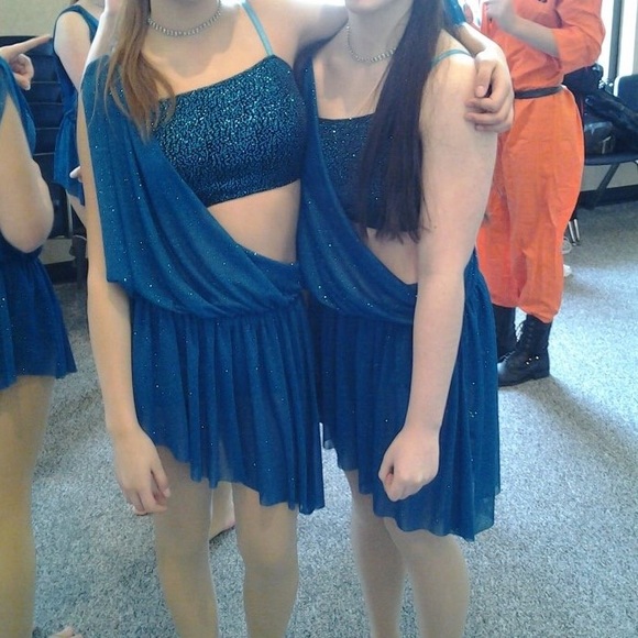 Sparkly blue lyrical costume