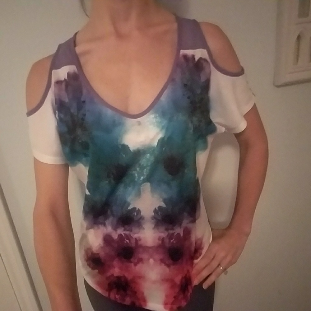 Cold shoulder blouse