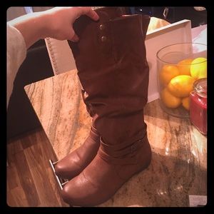 🌸OBO🌸 Fergalicious brown boots.