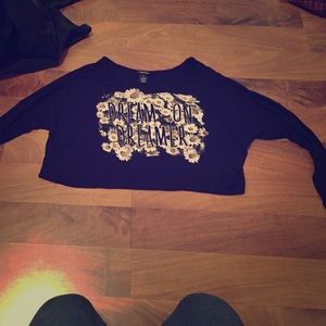 Long sleeve crop top