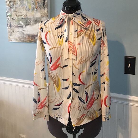 Vintage abstract blouse