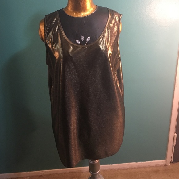 Vintage lame' gold tank