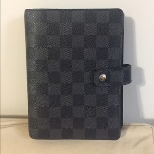 ❌SOLD❌ auth Louis Vuitton Agenda mm Damier Graphit