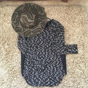 Black and white sweater