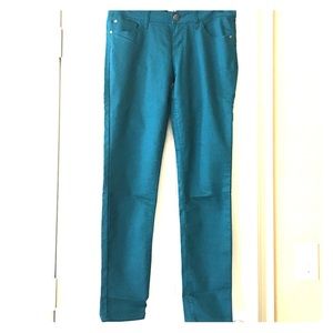 F21 Skinny Stretch Pant US size 27 Turquoise