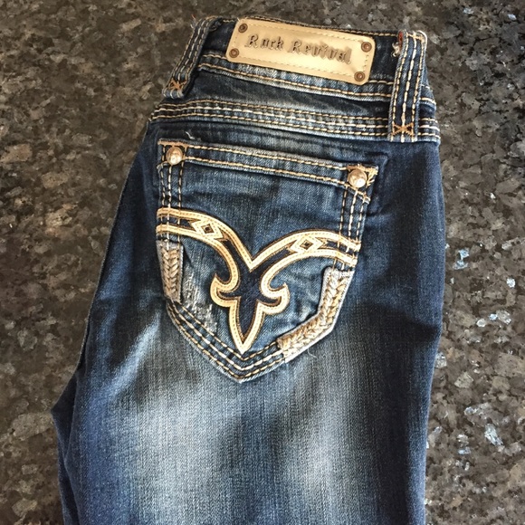 Rock revival crop jeans