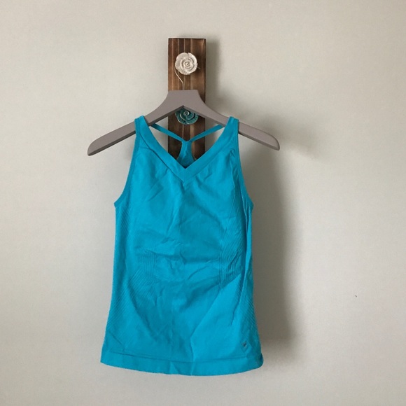 Blue workout tank