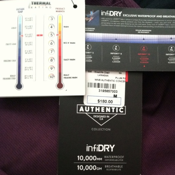 686 Women's Magic Fit Purple Snowboard Pants, Sz M - Picture 4 of 4