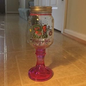 Glass for 21st Birthday