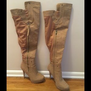 Bakers "Farah 2" Tan Over The Knee Boot