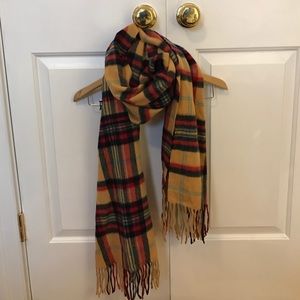 Talbots 100% Cashmere Plaid Wrap