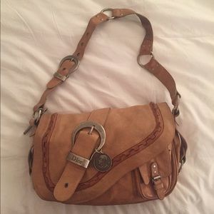 Christian Dior Genuine Leather Gaucho Handbag
