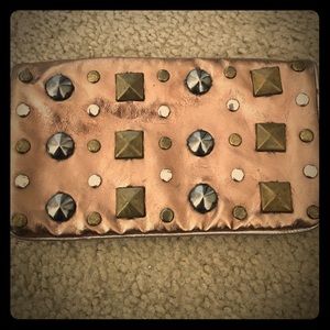 Metallic Studded Wallet