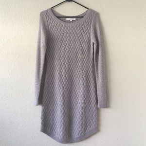 Loft cable knit sweater dress