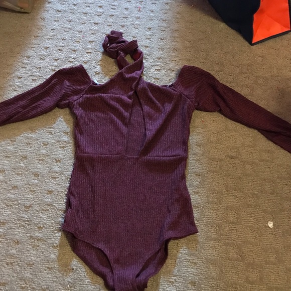 Burgundy bodysuit