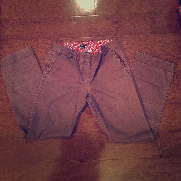 Brown slacks from J. Crew