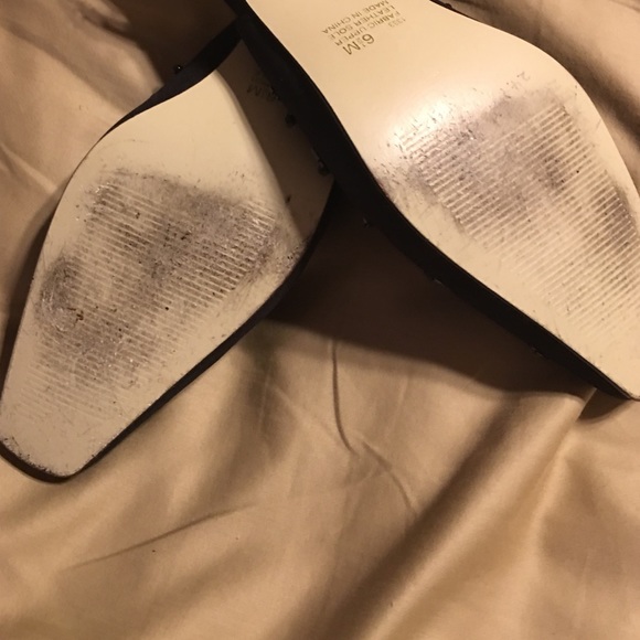 Ladies 6.5 Raphael black sling backs - Picture 3 of 4