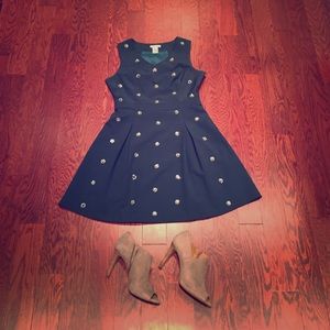 ESLEY. Dark Green Party Dress.