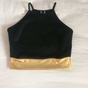 🎀Like New WINDSOR Metallic Crop Top🎀