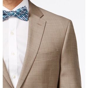 Tommy Hilfiger Tan Sharkskin Suit