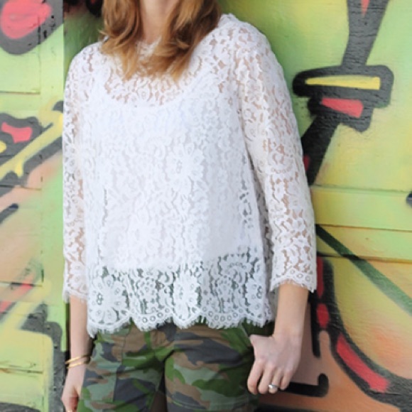 Joie lace blouse