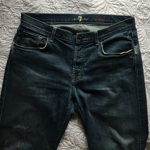 7 For All Mankind Men's Relaxed Fit Jeans Size 34