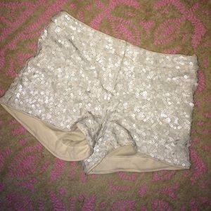 Sequined shorts